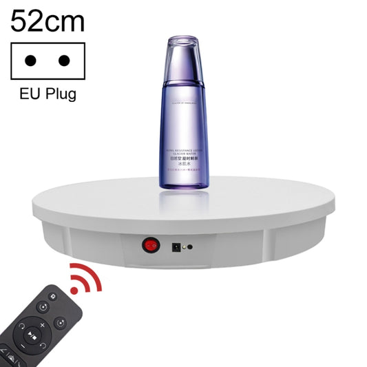 52cm Remote Control Electric Rotating Turntable Display Stand Video Shooting Props Turntable, Plug-in Power, Power Plug:EU Plug(White) -  by PMC Jewellery | Online Shopping South Africa | PMC Jewellery | Buy Now Pay Later Mobicred