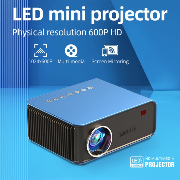 T4 Same Screen Version 1024x600 1200 Lumens Portable Home Theater LCD Projector, Plug Type:UK Plus(Blue) - free shipping - PMC Jewellery - Order now!