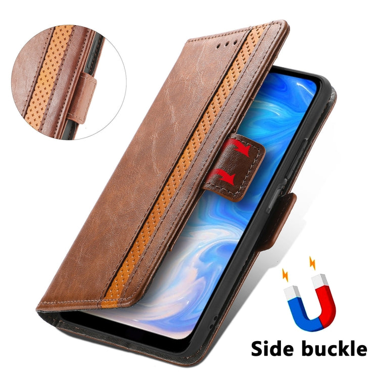 For Doogee N40 Pro CaseNeo Splicing Dual Magnetic Buckle Leather Case with Holder & Card Slots & Wallet(Brown) - More Brand by PMC Jewellery | Online Shopping South Africa | PMC Jewellery | Buy Now Pay Later Mobicred