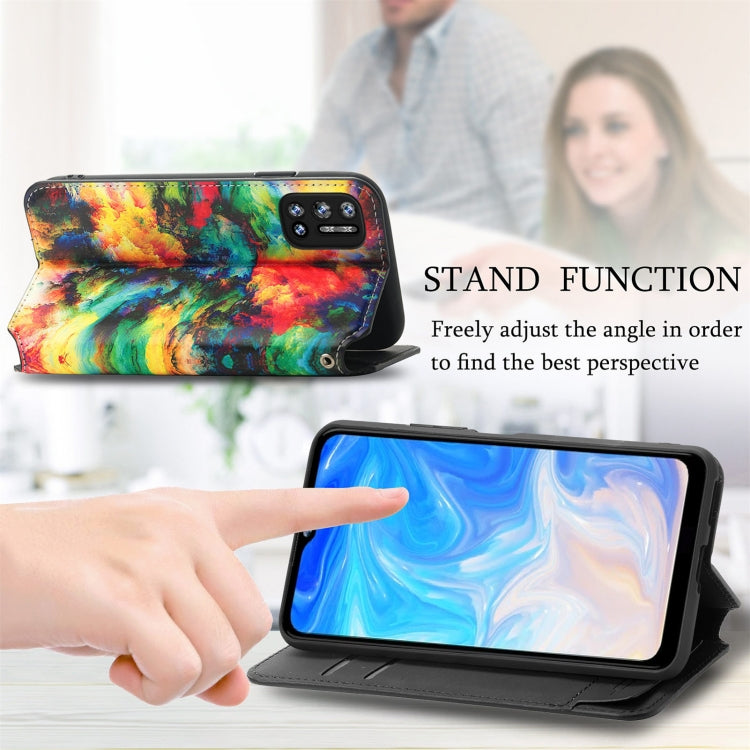 For Doogee N40 Pro CaseNeo Colorful Magnetic Leather Case with Holder & Card Slot & Wallet(Colorful Cloud) - More Brand by PMC Jewellery | Online Shopping South Africa | PMC Jewellery | Buy Now Pay Later Mobicred