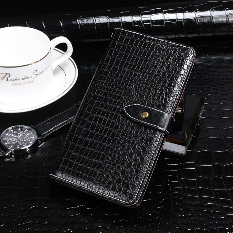 For Oukitel C25 idewei Crocodile Texture Horizontal Flip Leather Phone Case(Black) - free shipping - PMC Jewellery - Order now!