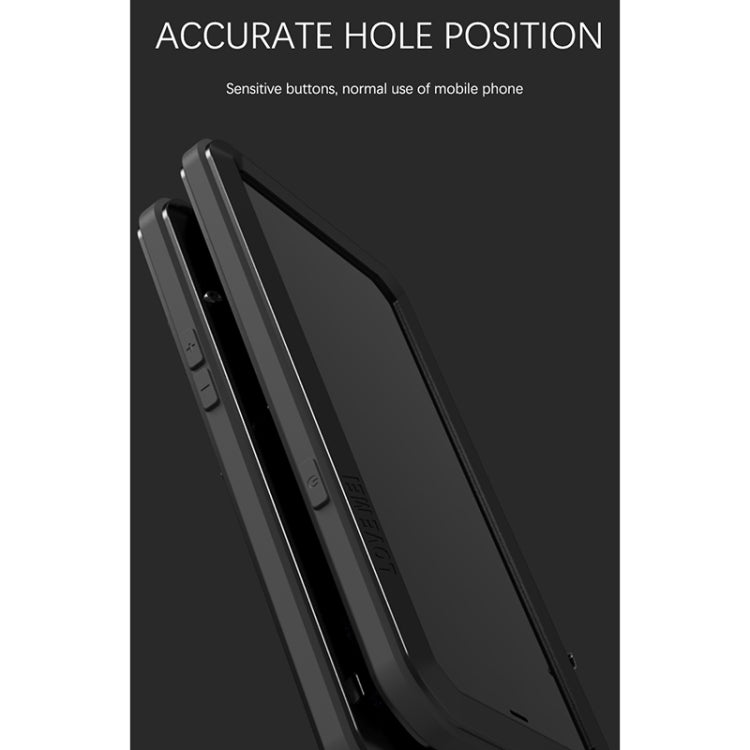 For iPhone 13 LOVE MEI Metal Shockproof Life Waterproof Dustproof Protective Phone Case(Red) - free shipping - PMC TechLife - Order now!
