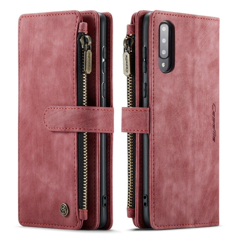 For Samsung Galaxy A30s / A50s / A50 CaseMe-C30 Multifunctional Horizontal Flip PU + TPU Phone Case(Red) - Galaxy Phone Cases by CaseMe | Online Shopping South Africa | PMC Jewellery | Buy Now Pay Later Mobicred