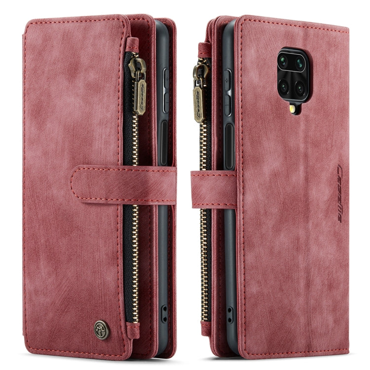 For Xiaomi Redmi Note 9 Pro Max / Redmi Note 9 Pro / Redmi Note 9s CaseMe-C30 Multifunctional Horizontal Flip PU + TPU Phone Case(Red) - Xiaomi Cases by CaseMe | Online Shopping South Africa | PMC Jewellery | Buy Now Pay Later Mobicred