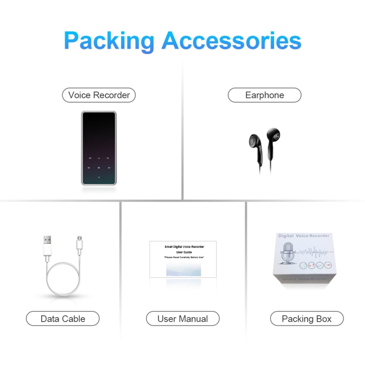 M12 Multifunctional Portable Bluetooth Player, Capacity:8GB(Silver) - MP4 Player by PMC TechLife | Online Shopping South Africa | PMC TechLife | Buy Now Pay Later Mobicred