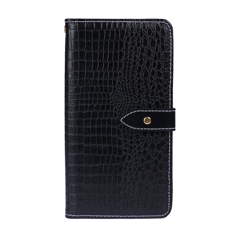 For Honor 60 Pro idewei Crocodile Texture Leather Phone Case(Black) - More Brand by idewei | Online Shopping South Africa | PMC Jewellery | Buy Now Pay Later Mobicred