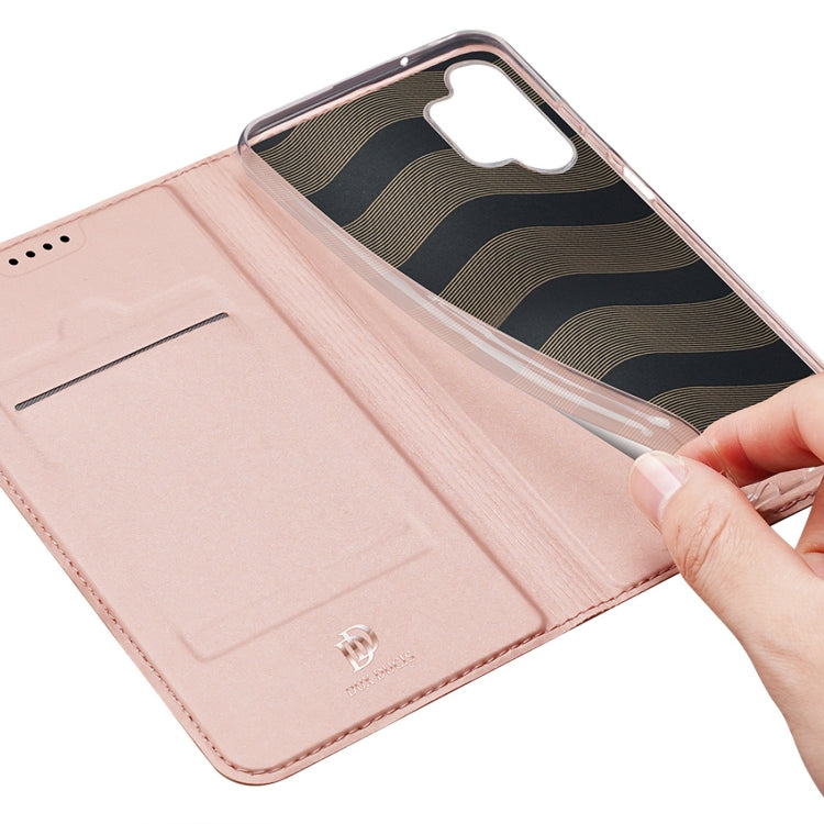 For Samsung Galaxy A13 4G DUX DUCIS Skin Pro Series Flip Leather Phone Case(Rose Gold) - Galaxy Phone Cases by DUX DUCIS | Online Shopping South Africa | PMC Jewellery | Buy Now Pay Later Mobicred