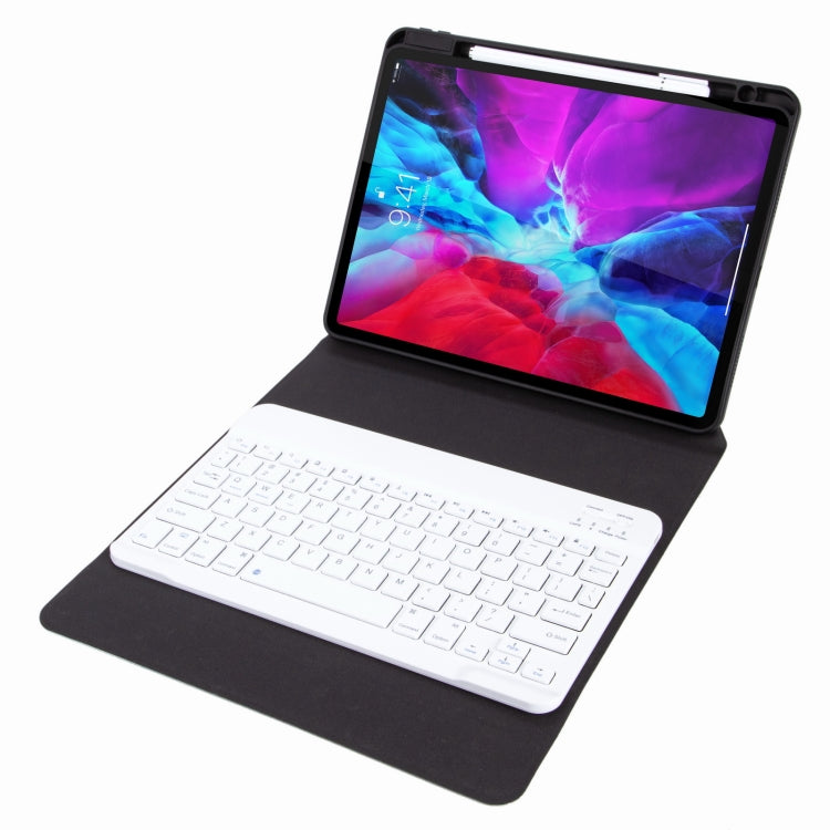 H-097 Bluetooth Keyboard Leather Case with Rear Three-fold Holder For iPad 9.7 2018 & 2017(Purple) - Universal by PMC TechLife | Online Shopping South Africa | PMC TechLife