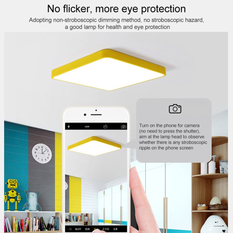Macaron LED Square Ceiling Lamp, White Light, Size:30cm(Pink) - Celling Lights & Chandeliers by PMc TechLife | Online Shopping South Africa | PMc TechLife | Buy Now Pay Later Mobicred