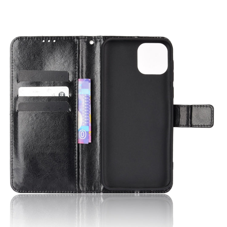 For Ulefone Note 6/ Note 6P Retro Crazy Horse Texture Leather Phone Case(Black) - Ulefone Cases by PMC Jewellery | Online Shopping South Africa | PMC Jewellery | Buy Now Pay Later Mobicred