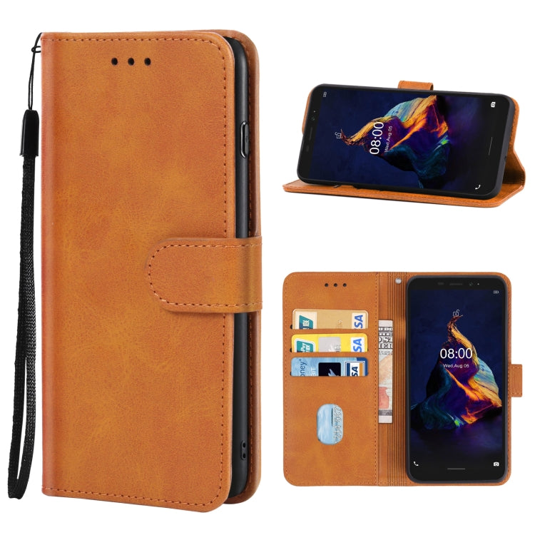 Leather Phone Case For Ulefone Armor X8(Brown) - Ulefone Cases by PMC Jewellery | Online Shopping South Africa | PMC Jewellery | Buy Now Pay Later Mobicred