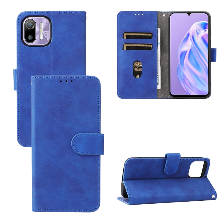 For Ulefone Note 6 Skin Feel Magnetic Flip Leather Phone Case(Blue) - Ulefone Cases by PMC Jewellery | Online Shopping South Africa | PMC Jewellery | Buy Now Pay Later Mobicred