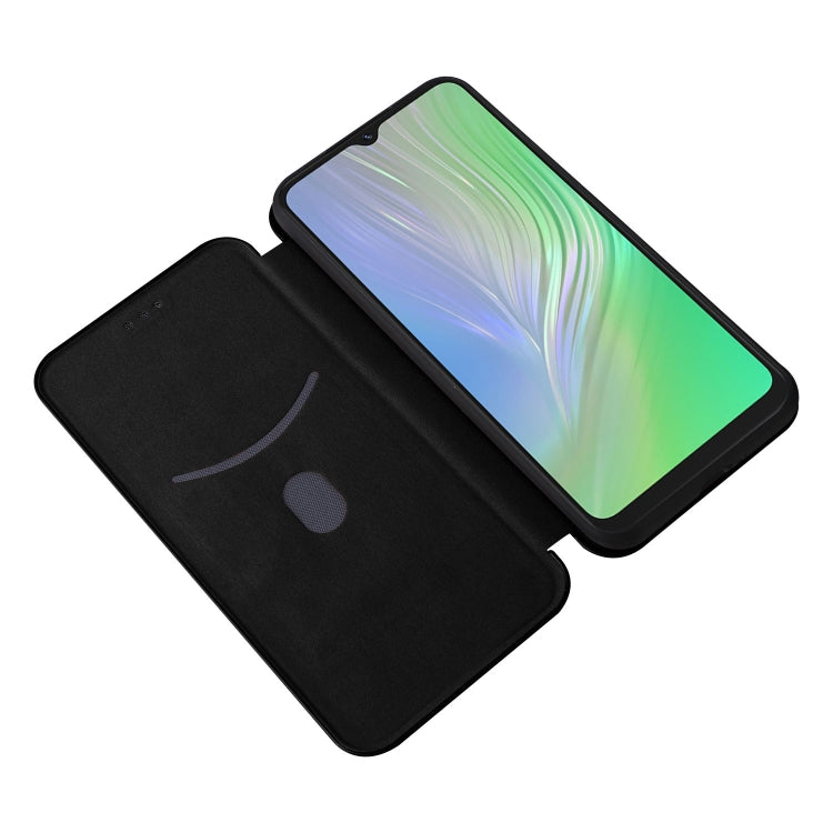 For Blackview A55 Carbon Fiber Texture Horizontal Flip PU Phone Case(Black) - More Brand by PMC TechLife | Online Shopping South Africa | PMC TechLife | Buy Now Pay Later Mobicred