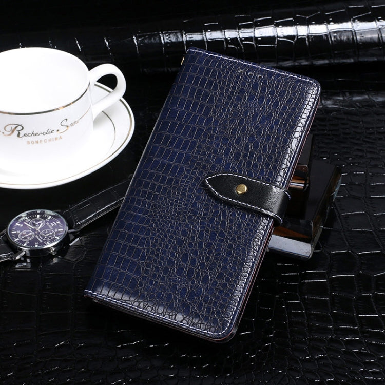 For Blackview A70 Pro idewei Crocodile Texture Leather Phone Case(Dark Blue) - More Brand by idewei | Online Shopping South Africa | PMC Jewellery | Buy Now Pay Later Mobicred