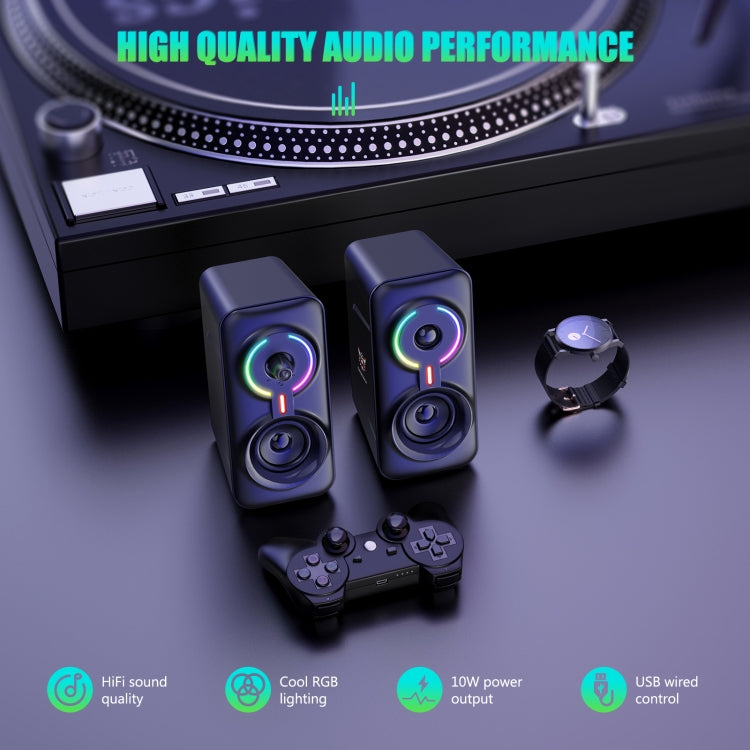 ONIKUMA L6 RGB Lighting Computer Audio with Bluetooth Function(Black) - free shipping - PMC Jewellery - Order now!