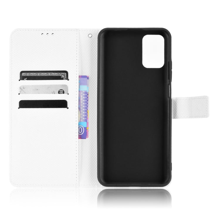 For Ulefone Note 12P Diamond Texture Leather Phone Case(White) - Ulefone Cases by PMC Jewellery | Online Shopping South Africa | PMC Jewellery | Buy Now Pay Later Mobicred