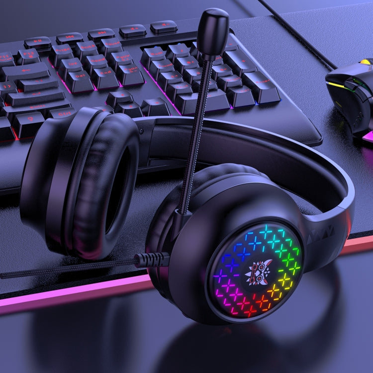 ONIKUMA X7 Pro USB + 3.5mm RGB Lighting Gaming Wired Headset(Black) - Multimedia Headset by ONIKUMA | Online Shopping South Africa | PMC Jewellery | Buy Now Pay Later Mobicred