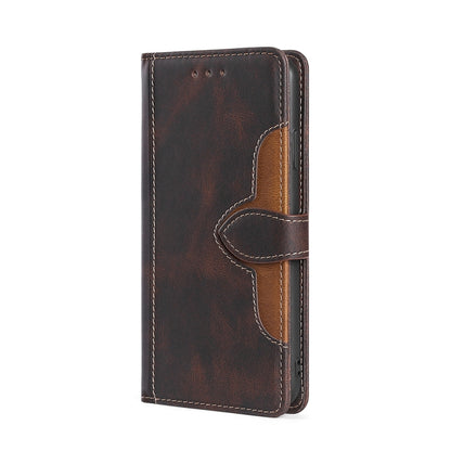 For Doogee X95 Skin Feel Straw Hat Magnetic Buckle Leather Phone Case(Brown) - Doogee Cases by PMC Jewellery | Online Shopping South Africa | PMC Jewellery | Buy Now Pay Later Mobicred
