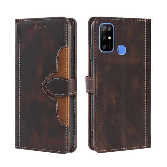 For Doogee X96 Pro Skin Feel Straw Hat Magnetic Buckle Leather Phone Case(Brown) - Doogee Cases by PMC Jewellery | Online Shopping South Africa | PMC Jewellery | Buy Now Pay Later Mobicred