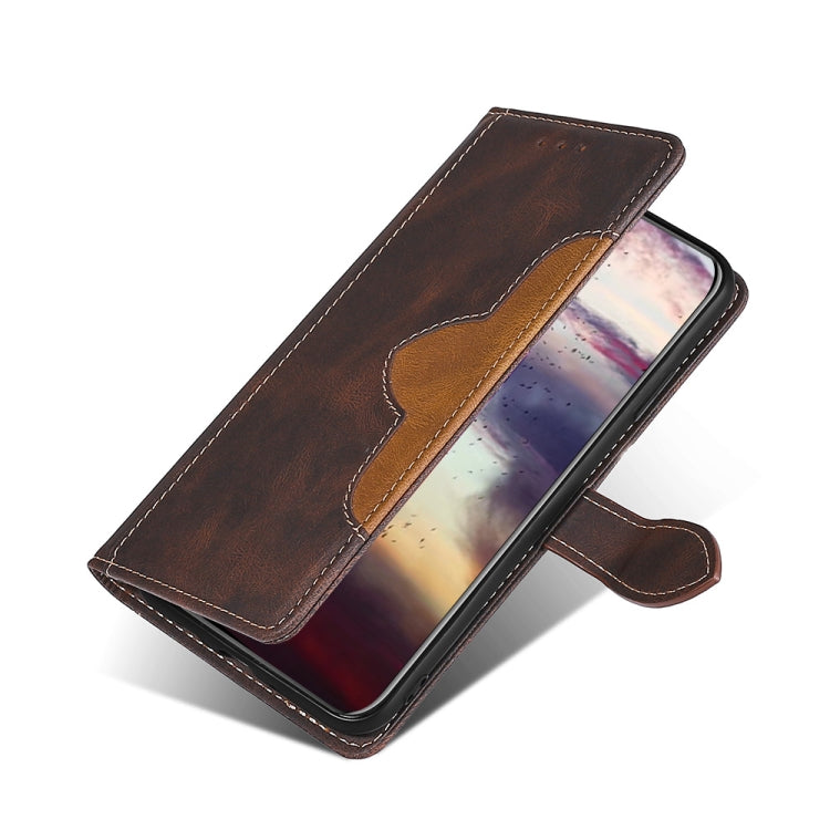 For Blackview A100 Skin Feel Straw Hat Magnetic Buckle Leather Phone Case(Brown) - More Brand by PMC Jewellery | Online Shopping South Africa | PMC Jewellery | Buy Now Pay Later Mobicred