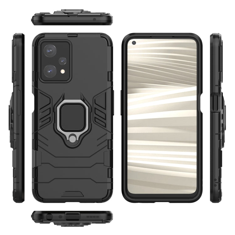 For OPPO Realme 9 Pro Magnetic Ring Holder PC + TPU Phone Case(Black) - Realme Cases by PMC TechLife | Online Shopping South Africa | PMC TechLife | Buy Now Pay Later Mobicred