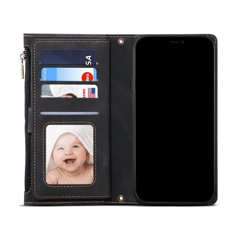 For Google Pixel 7 5G Retro Frosted Horizontal Flip Leather Phone Case(Black) - Google Cases by PMC TechLife | Online Shopping South Africa | PMC TechLife | Buy Now Pay Later Mobicred