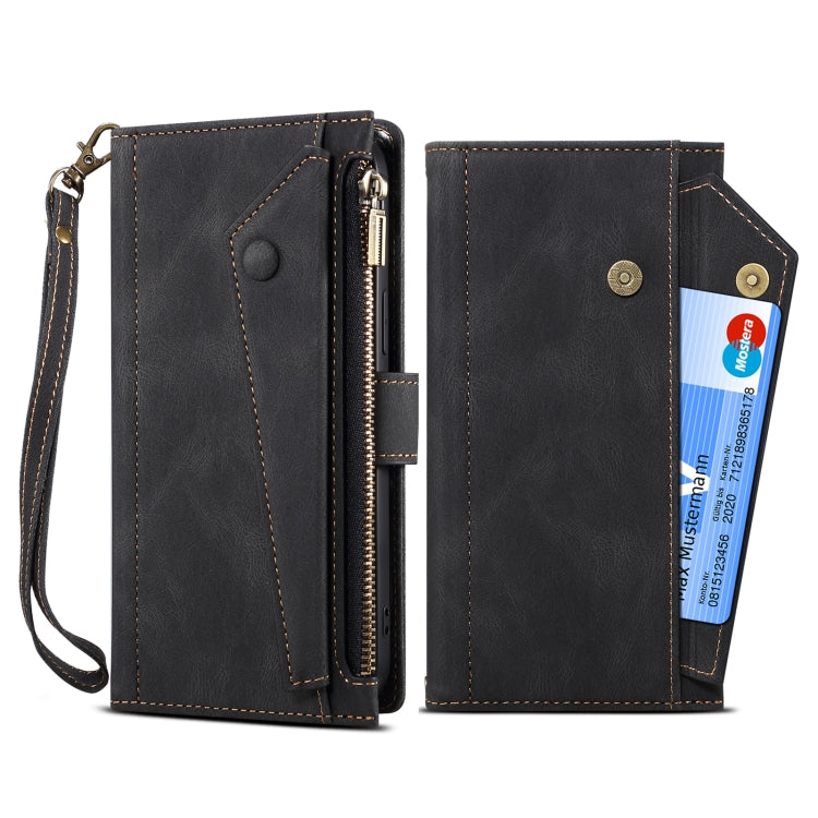 For Google Pixel 7 5G Retro Frosted Horizontal Flip Leather Phone Case(Black) - Google Cases by PMC TechLife | Online Shopping South Africa | PMC TechLife | Buy Now Pay Later Mobicred