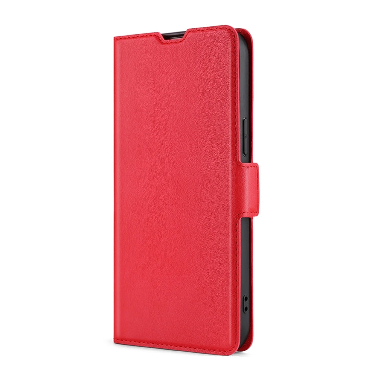 For Doogee N30 Ultra-thin Voltage Side Buckle PU + TPU Leather Phone Case(Red) - More Brand by PMC Jewellery | Online Shopping South Africa | PMC Jewellery | Buy Now Pay Later Mobicred
