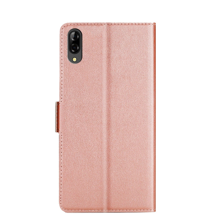 For Blackview A60 Ultra-thin Voltage Side Buckle PU + TPU Leather Phone Case(Rose Gold) - More Brand by PMC Jewellery | Online Shopping South Africa | PMC Jewellery | Buy Now Pay Later Mobicred