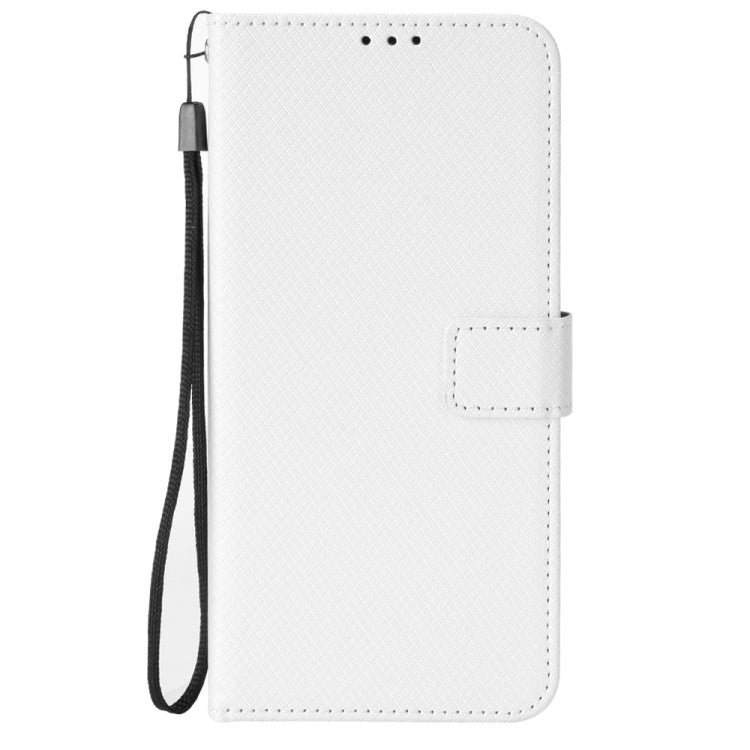 For Doogee S88 Pro / S88 Plus Diamond Texture Leather Phone Case(White) - Doogee Cases by PMC TechLife | Online Shopping South Africa | PMC TechLife | Buy Now Pay Later Mobicred