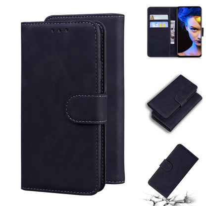 For Blackview A60 Skin Feel Pure Color Flip Leather Phone Case(Black) - More Brand by PMC Jewellery | Online Shopping South Africa | PMC Jewellery