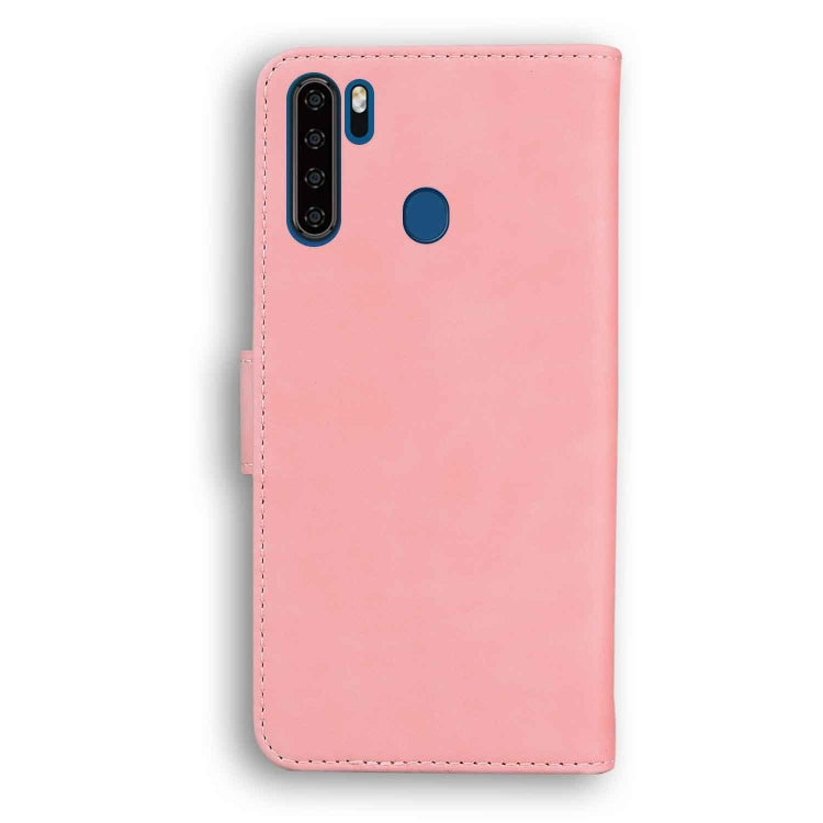 For Blackview A80 Pro Skin Feel Pure Color Flip Leather Phone Case(Pink) - More Brand by PMC Jewellery | Online Shopping South Africa | PMC Jewellery | Buy Now Pay Later Mobicred