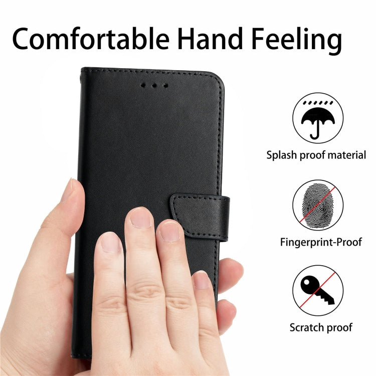 For Google Pixel 6a Genuine Leather Fingerprint-proof Horizontal Flip Phone Case(Black) - Google Cases by PMC TechLife | Online Shopping South Africa | PMC TechLife