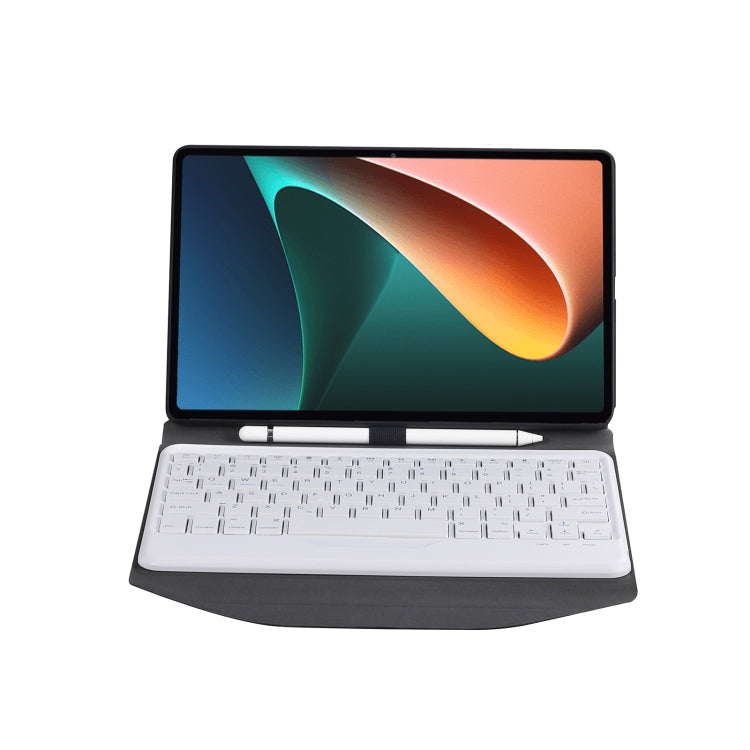 B0N5 Diamond Texture Bluetooth Keyboard Leather Case with Triangle Back Support For Xiaomi Pad 5 / 5 Pro(Black + White) - Others Keyboard by PMC Jewellery | Online Shopping South Africa | PMC Jewellery