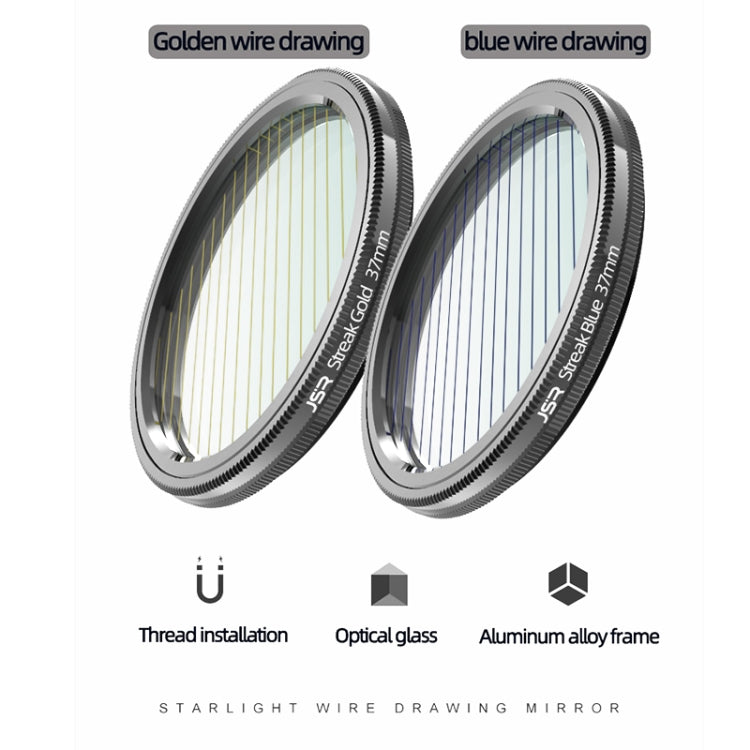 JSR Starlight Drawing Camera Lens Filter, Size:62mm(Streak Blue) - free shipping - PMC TechLife - Order now!