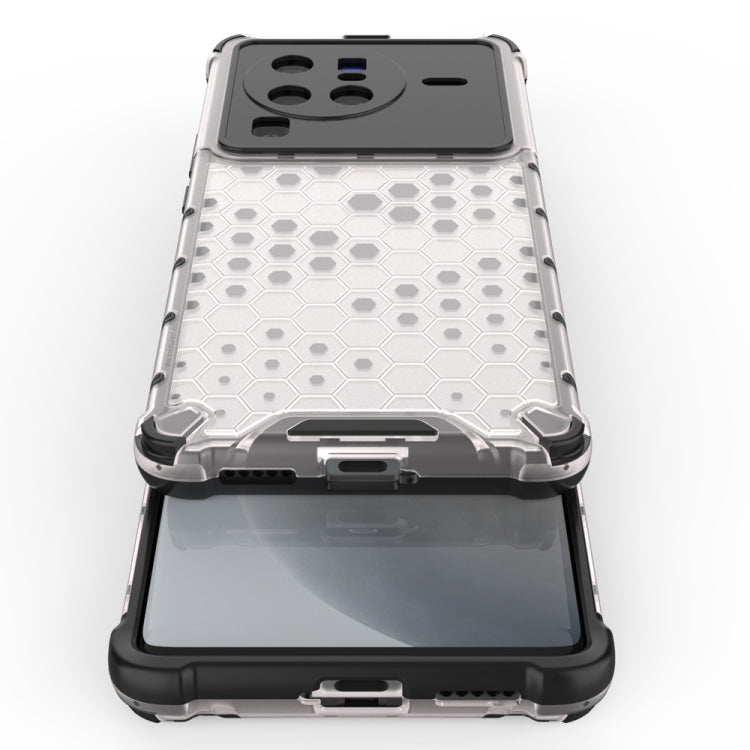 For vivo X80 Pro 5G China Shockproof Honeycomb PC + TPU Protective Case(Blue) - vivo Cases by PMC TechLife | Online Shopping South Africa | PMC TechLife | Buy Now Pay Later Mobicred