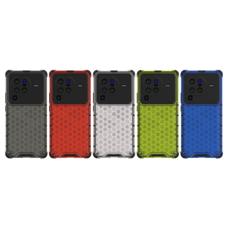 For vivo X80 Pro 5G China Shockproof Honeycomb PC + TPU Protective Case(Blue) - vivo Cases by PMC TechLife | Online Shopping South Africa | PMC TechLife | Buy Now Pay Later Mobicred
