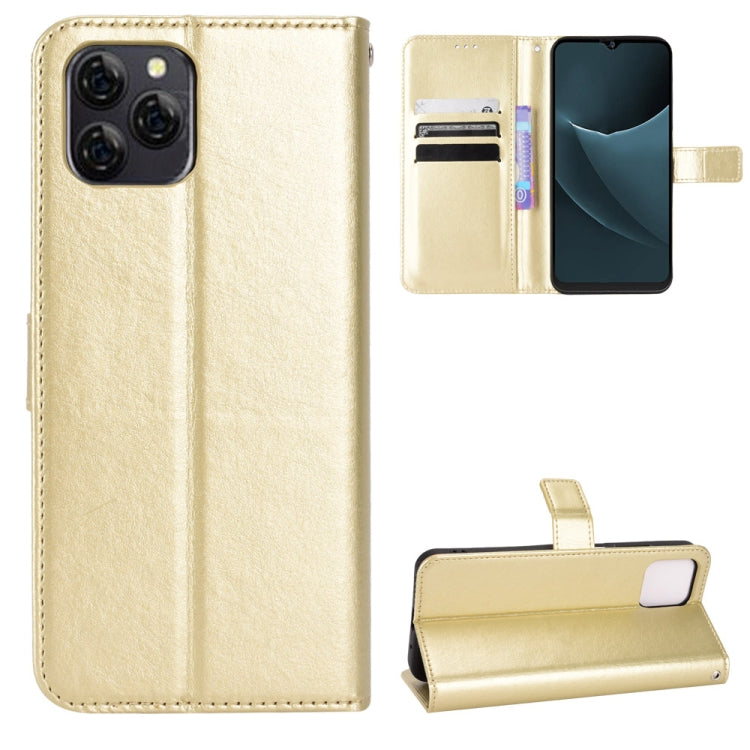 For Blackview A95 Retro Crazy Horse Texture Leather Phone Case(Gold) - More Brand by PMC Jewellery | Online Shopping South Africa | PMC Jewellery | Buy Now Pay Later Mobicred