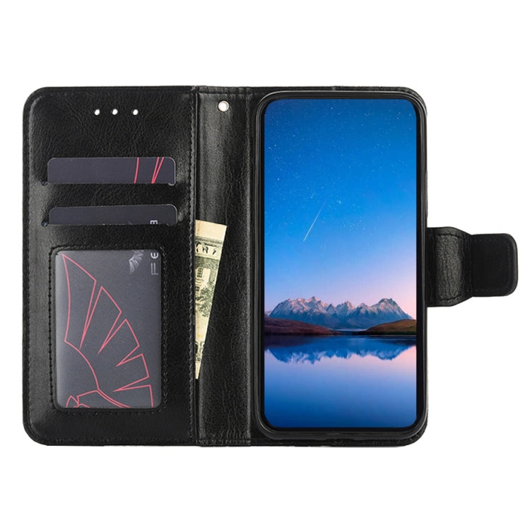 For Blackview A55 Crystal Texture Leather Phone Case(Black) - More Brand by PMC Jewellery | Online Shopping South Africa | PMC Jewellery | Buy Now Pay Later Mobicred