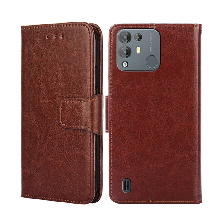 For Blackview A55 Pro Crystal Texture Leather Phone Case(Brown) - Huawei Cases by PMC Jewellery | Online Shopping South Africa | PMC Jewellery | Buy Now Pay Later Mobicred