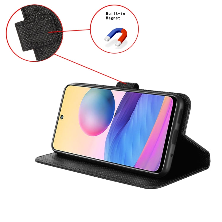 For Ulefone Armor X10 / X10 Pro Diamond Texture Leather Phone Case(Black) - Ulefone Cases by PMC Jewellery | Online Shopping South Africa | PMC Jewellery | Buy Now Pay Later Mobicred