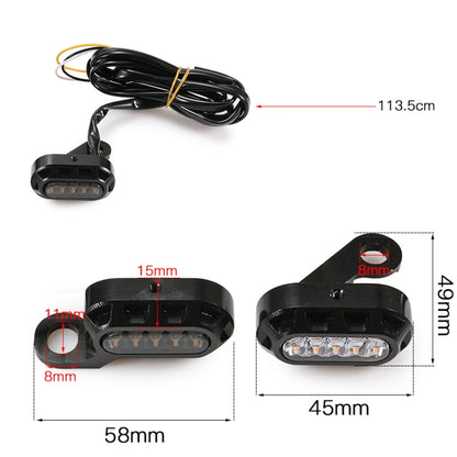 HP-Z058 Motorcycle Modified Rearview Mirror LED Turn Signal Light for Harley Sportsters XL 883 / 1200(Electroplating Black) - Turn Signal by PMC Jewellery | Online Shopping South Africa | PMC Jewellery | Buy Now Pay Later Mobicred