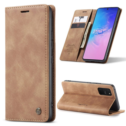 For Galaxy A91 / S10 Lite CaseMe Multifunctional Horizontal Flip Leather Case, with Card Slot & Holder & Wallet(Brown) - Galaxy Phone Cases by CaseMe | Online Shopping South Africa | PMC Jewellery | Buy Now Pay Later Mobicred