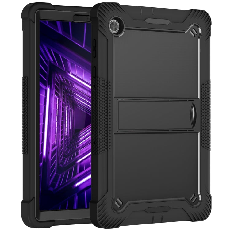 For Lenovo Tab M10 Plus X606 10.3 inch Silicone + PC Holder Shockproof Tablet Case(Black) - Lenovo by PMC TechLife | Online Shopping South Africa | PMC TechLife | Buy Now Pay Later Mobicred
