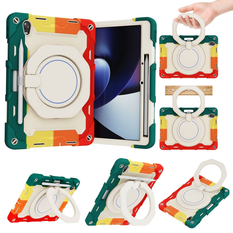 For OPPO Pad Armor Contrast Color Silicone + PC Tablet Case(Colorful Red) - free shipping - PMC TechLife - Order now!