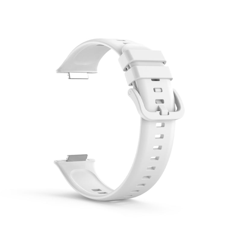 For Huawei Watch Fit 2 Solid Color Silicone Watch Band (White) - free shipping - PMC TechLife - Order now!