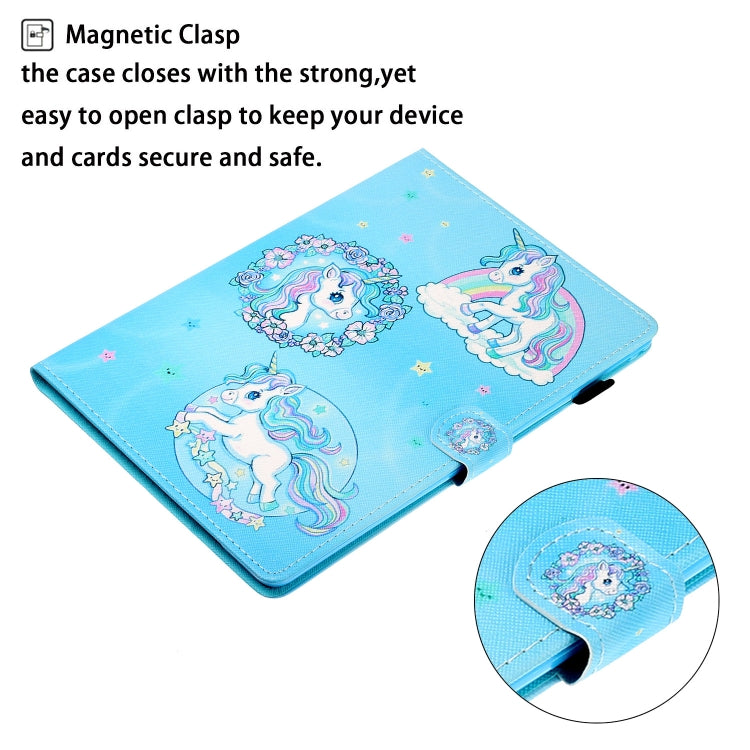 For Lenovo Tab M10 Plus 10.6 3rd Gen 2022 Coloured Drawing Smart Leather Tablet Case(Unicorn) - Lenovo by PMC TechLife | Online Shopping South Africa | PMC TechLife