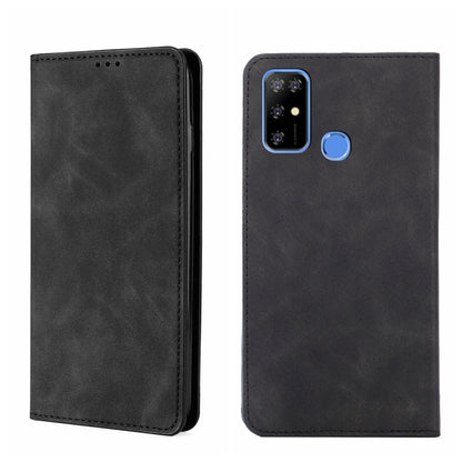 For DOOGEE X96 Pro Skin Feel Magnetic Horizontal Flip Leather Phone Case(Black) - More Brand by PMC Jewellery | Online Shopping South Africa | PMC Jewellery | Buy Now Pay Later Mobicred