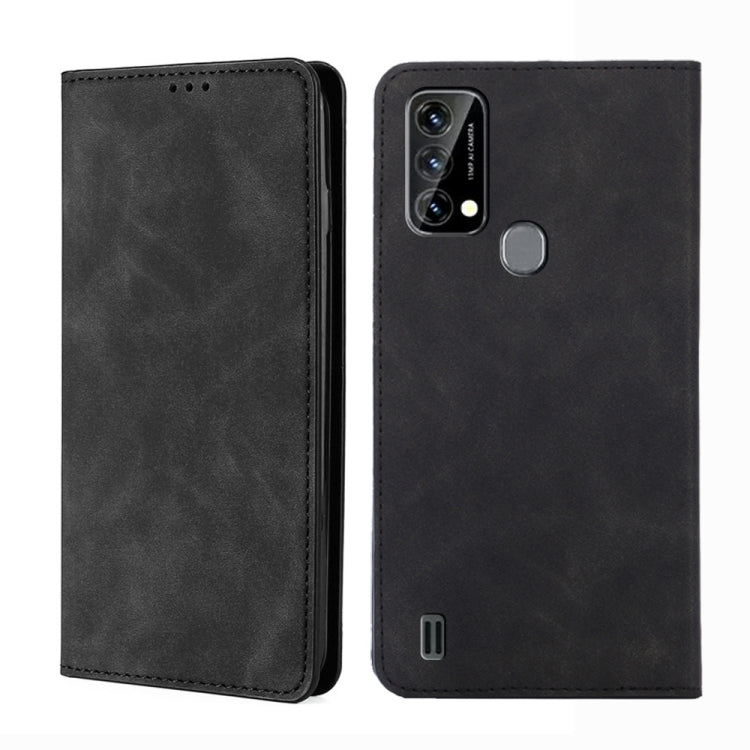 For Blackview A50 Skin Feel Magnetic Horizontal Flip Leather Phone Case(Black) - More Brand by PMC Jewellery | Online Shopping South Africa | PMC Jewellery