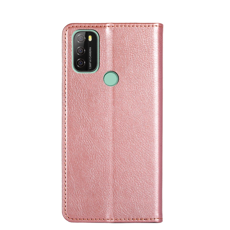 For Blackview A70 Gloss Oil Solid Color Magnetic Leather Phone Case(Rose Gold) - More Brand by PMC Jewellery | Online Shopping South Africa | PMC Jewellery | Buy Now Pay Later Mobicred